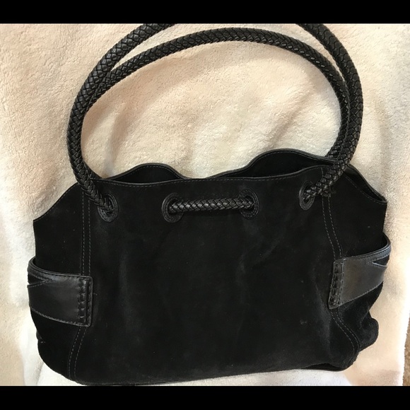 Cole Haan black suede handbag - Picture 5 of 8